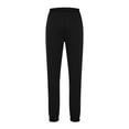 thumbnail image 3 of HOOMEUMY Men's Sweatpants Jogger Pants Elastic Waist Drawstring Loose Fit Comfortable Sports Trousers for Running Gym Workout Black M, 3 of 5