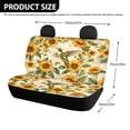 thumbnail image 4 of Chririnla Hummingbird Floral Print, Non-Slip Rear Bench Seat Cover Set of 2 Durable Full Wrap Bench Seat Covers for Car Interior Auto, 4 of 4
