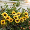 thumbnail image 4 of Solar Lights Outdoor Garden,GHODEC 2 Pack Solar Garden Lights with 6 Sunflower Lights, Outdoor Solar Lights for Yard Decor, Waterproof Solar Outdoor Lights Auto on/off for Garden, Patio, 4 of 7