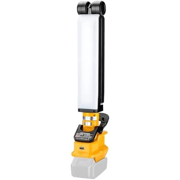 20V Light for Dewalt 20V Lithium-ion Battery, 30W 2400Lumen Flashlight with Integrated Mounting Hooks and Clips, 270 Degree Rotating Work Light with USB Port$$Tools & Hardware Other