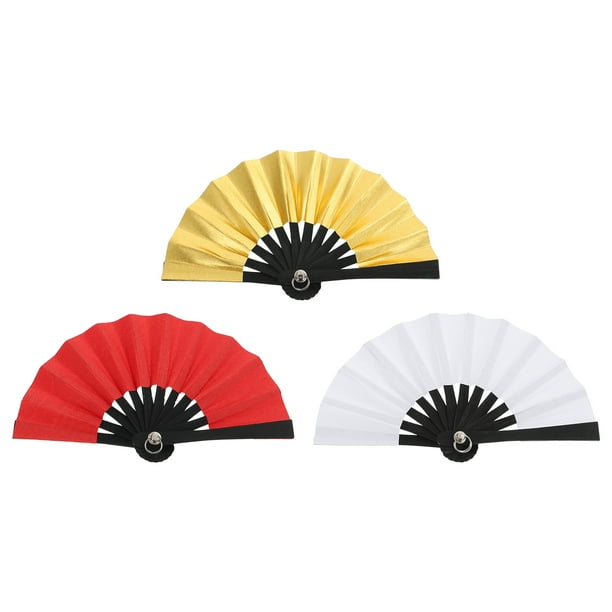 EeaseMX 3 unids Mini decoración de ventilador plegable Mini muñecas de papel Accesorios de ventilador Mini casa accesorios