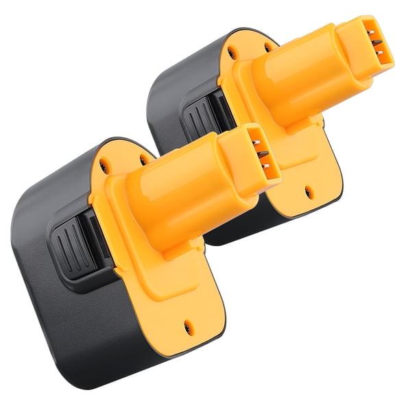 2 Pack 12V 4.8Ah NiCd Battery for Dewei DC9071 DW9072 DW9071 DE9075 DE9074 DE9072 DE9071 DE9037 397745-01 152250-27