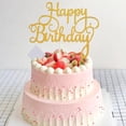 thumbnail image 3 of Adorno para tartas STATWTHMA Happy Birthday, dorado, negro y plateado, x3, 3 of 7