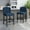 Navy Blue + Fabric-4, variant on Set of 2 27" Counter Stools (Charcoal Fabric – Wingback, Diamond Tufted, Nailhead Accents, Rubberwood Frame for Kitchen Island)