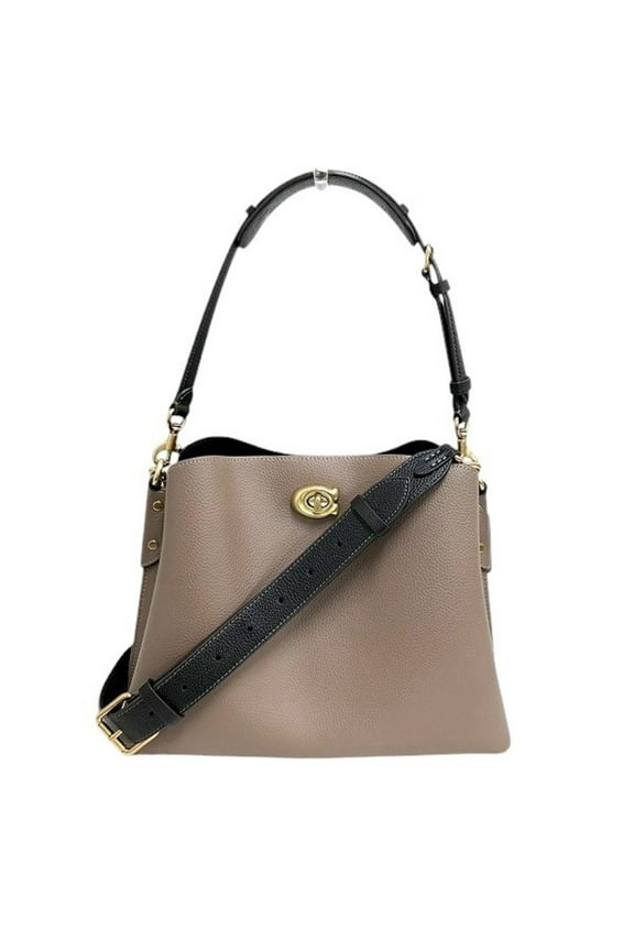 Pre-Owned Coach Willow C2590 Beige Shoulder Bag for Women (Good)