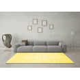 thumbnail image 3 of Ahgly Company Indoor Rectangle Solid Yellow Modern Area Rugs, 8' x 12', 3 of 4