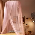 thumbnail image 3 of Mosquitera para nios con dosel para niñas, crea un ambiente acogedor con tela de malla ultra densa, instalácico sin taladro, perfecta para cama, hamaca, rincón de lectura,, 3 of 6