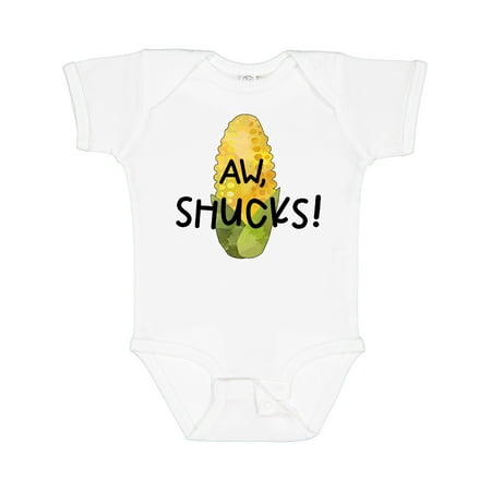 

Inktastic Aw Shucks! Corn on the Cob Humor Gift Baby Boy or Baby Girl Bodysuit