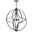 thumbnail image 4 of 7100-04-32-Forte Lighting-Gregg - 4 Light Foyer Pendant-28 Inches Tall and 26 Inches Wide-Antique Bronze Finish, 4 of 6