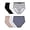 Brief - Cotton - 6 Pack - Black/White/Nude, variant on Fruit of the Loom Women's Eversoft Underwear, Tag Free & Breathable, Available in Plus Size, Brief-Cotton Blend-6 Pack-Grey/Purple, 6