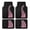 Pink, variant on Car Floor Mats Full Set – Front & Rear Car Floor Mats with Aluminum Design, Anti-Slip Backing, All-Weather Protection, Trim-to-Fit Car Mats for Most Sedans, SUVs & Vans