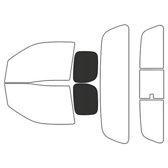 Rvinyl Window Tint Kit Compatible with Nissan Frontier 2022-2024 (2 Door King Cab) - Back Precut Kit