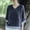 Navy, variant on Fznquz Womens Tops Under $10 Elbow Length Tunic Gray Casual Shirt Embroidered V Neck Fashion Short Sleeve Blouse