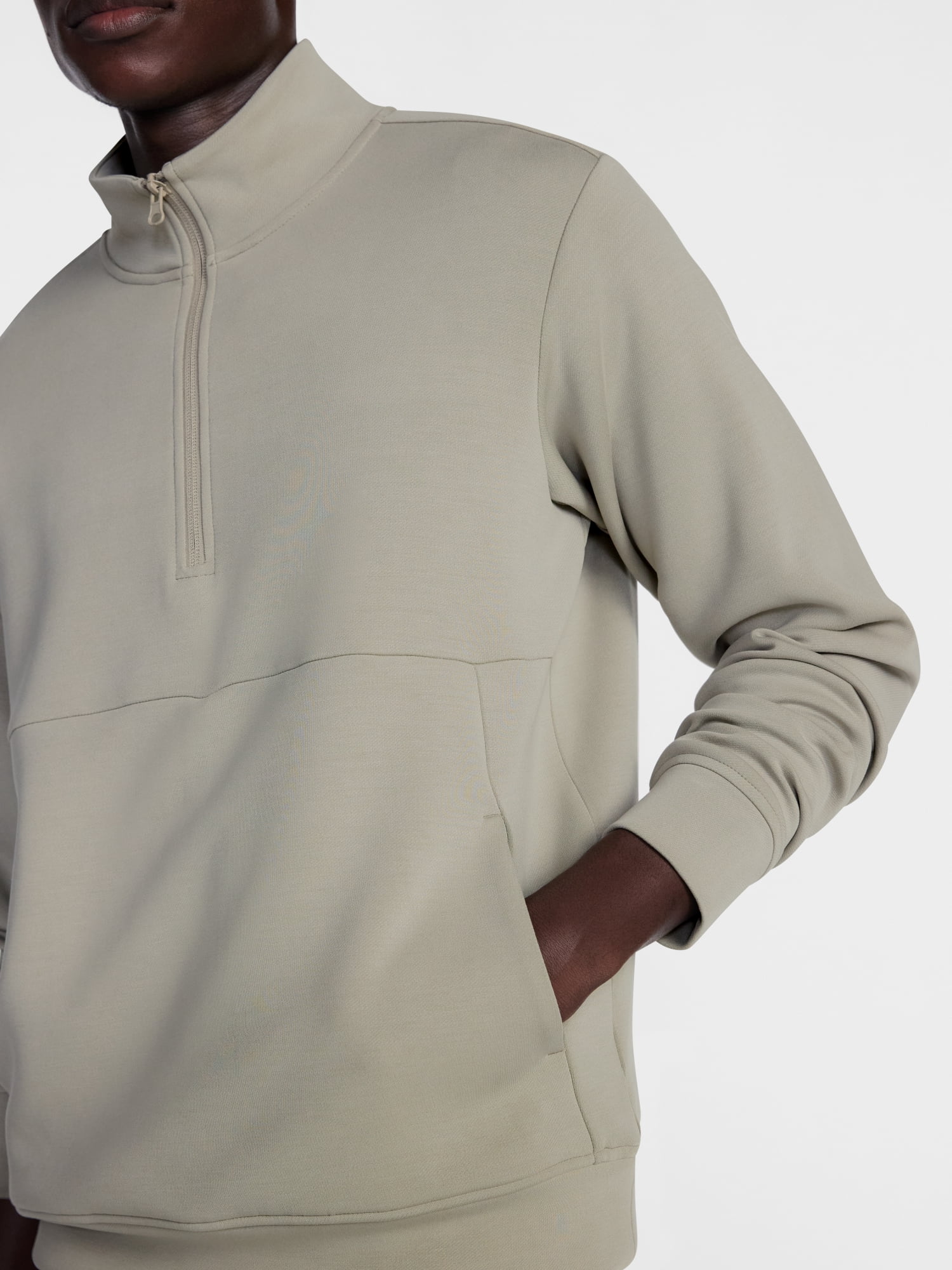 Avia Men's Twill ScubaKnit Quarter Zip Pullover Sweatshirt, Sizes XS-4XLT