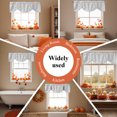 thumbnail image 6 of Gray Thin Lines Tie Up Valance Curtains for Windows, Kitchen Curtains Window Treatments, Modern Striped Minimalist Short Window Shades Valances for Bedroom Bathroom Cafe 42"x18", 6 of 8