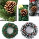thumbnail image 4 of Corona navideña de 30/40/50/60cm, decoraciones artificiales de ratán, cono de pino, guirnaldas verdes, colgante para ventana y puerta, decoración DIY para jardín y hogar, 4 of 4