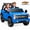 D-Blue, variant on YorRover Officially Licensed Chevrolet Silverado HD 24V 4WD 2-Seater Ride-On Truck, Pink