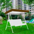 thumbnail image 3 of CSChome Swing Canopy Cover Garden Supply Canopy Top Cover Swing Cover Protection Waterproof UV Resistant rain Polyester Taffeta, 3 of 7