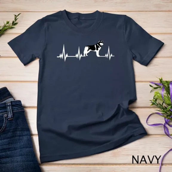 Heartbeat Siberian Husky Dog Shirt -Funny Dog Lover Gift Tee Unisex S-5XL T-Shirt