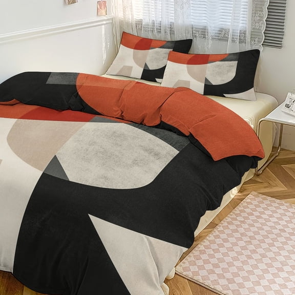 Luxury Geometric 3D Duvet Cover Set Quilt Cover Theme of for Bedroom Decoration