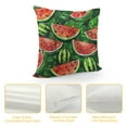 thumbnail image 4 of Pratyus Watermelon Slices Leaves Throw Pillow Covers for Home Couch Decor, Summer Style for Car Couch Bedroom, 1PC 22x22in, 4 of 5