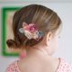 thumbnail image 3 of Juego de pinzas para el pelo Cherrboll, 3 piezas, con diseño floral, regalo para bebés y niñas, 3 of 7