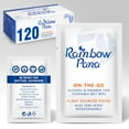 thumbnail image 1 of Toallitas desechables RainbowPana, 120 unidades, envueltas individualmente, 1 of 6