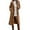 Brown, variant on UJNDER Women's Winter 2025 Long Sleeve Solid Front Open Hooded Cardigan Jacket with Pockets Winter Coats for Women White L