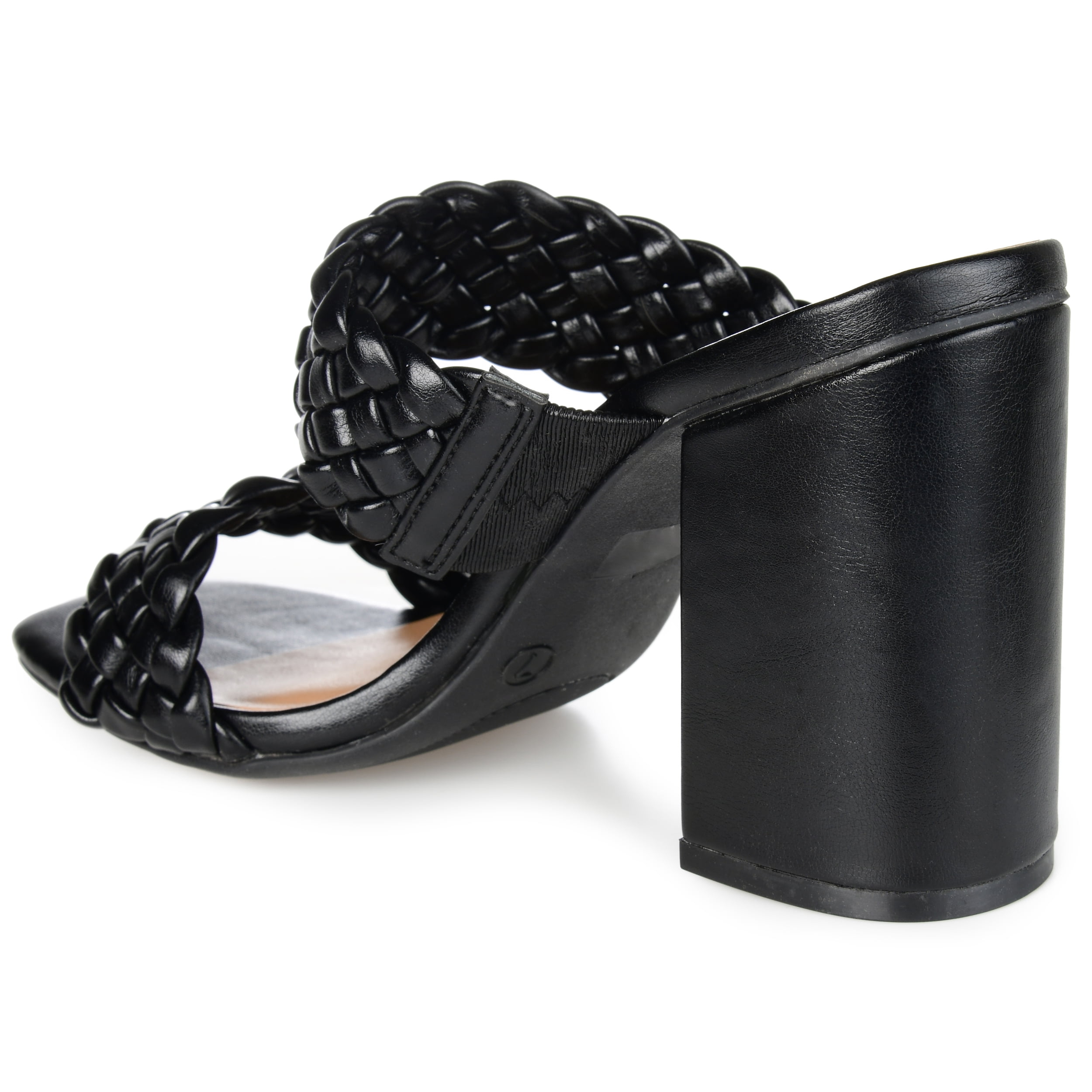 Journee Womens Melissa Open Square Toe Block Heel Dress Sandals, Widths Available