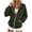 Army Green, variant on Hooded Sweatshirt Jacket for Women Full Zip Hooded Sweatshirt Raglan Long Sleeve Elastic Cuff Loose Casual Zip Up Hoodie with Side Pockets for Fall Winter