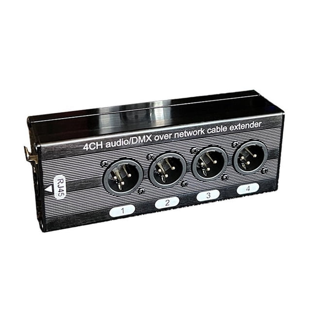 1 Pce Rallonge de Câble Audio et Réseau XLR 4 Canaux 3 Broches, Rallonge de Signal Réseau DMX512, Mâle