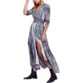 thumbnail image 1 of Free People Womens Mexicali Rose Maxi Vestido, Azul, Grande Free People Maxi, 1 of 1