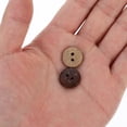 DRAFIDEEP 100Pcs Round Coconut Shell Buttons for Clothing Hats Bags ...