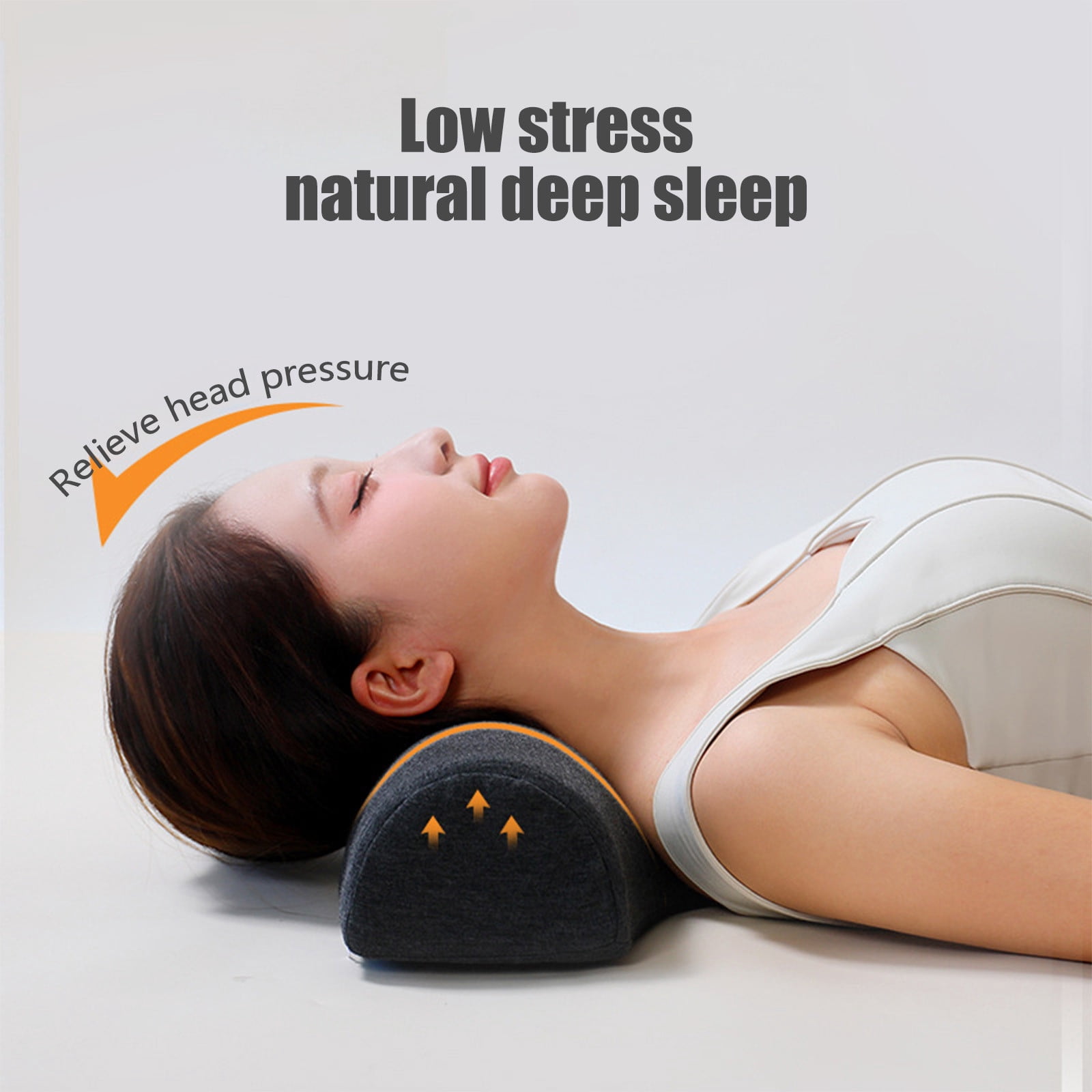 SPOORYYO Cervical Traction Pillow, Ergonomic Memory Foam Neck Support Pillow Designed to Suit Neck Curves for Improved Sleep
