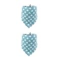 thumbnail image 1 of Methold Pet Slobber Bufanda Transpirable Punteado Triangular Ajustable Toalla Lavable Accesorios de Regalo para 25-45cm Cuello Azul Claro Azul claro 2piezas Methold CBP281026, 1 of 6