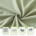 thumbnail image 4 of Juego de sábanas ILAVANDE King de 6 piezas, microfibra, verde salvia, 4 of 7