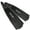 Black/Red, variant on Seac  W-22, Long Freediving Fins with interchangeable Blade (Black/Red, 12.5-13.5)