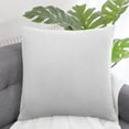 thumbnail image 2 of Unique Bargains Luxury Euro Velvet Square Decorative Throw Pillow Cover, 18" x 18" Pale Gray, 2 of 8