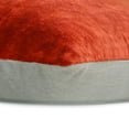 thumbnail image 4 of The HomeCentric Decorative Rust Pack of 2, 14x14 inch (35x35 cm) Pillow Covers, Velvet Double Side, Linen & Top Zipper Throw Pillows For Sofa, Solid Pattern Modern Style Easter - Velvet Rust Jules, 4 of 5
