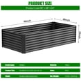thumbnail image 5 of Raised Garden Bed, 8×4×2ft Large Outdoor Metal Planter Box,480 Gal Soil Capacity, Galvanized Raised Garden Bed Kit for Flower Plants, Fruits, Vegetable Herbs, 5 of 8
