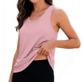 thumbnail image 5 of ZHYou No Boundrie Women's Scoop Neck Tank Tops Lightweught Sleeveless Workout Loose Fit Pullover Casual Yoga Tops for Women Pink Size XL, 5 of 7