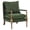 Green, variant on Villeston Suede Accent Chair, Solid Wood Armrests Armchair, Single Sofa with Comfortable Cushions and Lumbar,Coffee