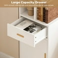thumbnail image 4 of IRONCK 72.8" Tall Corner Bookcase with Drawer and Adjustable Shelves, Narrow Bookshelf with Door Cabinet, 4 of 7