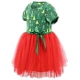 thumbnail image 2 of Girls Holiday Christmas Trees Tutu Dress Outfit Clothes (2Y, Green), 2 of 5