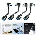 thumbnail image 2 of Right Angle Male to Female Stright Head Data Cable USB3.0 5Gbps Transfer Rate, 2 of 13