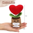 thumbnail image 2 of Positive Crochet Animal Heart Flower/Sunflower Gifts, TSV Handmade Knitted Emotional Support Doll Appreciation Gift for Coworker, Best Friend, Sister, Teacher, Mom, 2 of 7