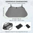 thumbnail image 6 of NOGIS Pool Floats Storage Bag, Foldable Swimming Pool Hanging Mesh Organizer for Balls,Floats,Water Inflatable Toys and Other Pool Accessories (Black), 6 of 7