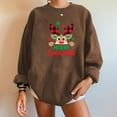 thumbnail image 2 of WXLWZYWL Trendy Sweatshirts For Women 2023 Womens Christmas Round-Neck Print Long Sleeve Tops Printed Regular Blouse, 2 of 5