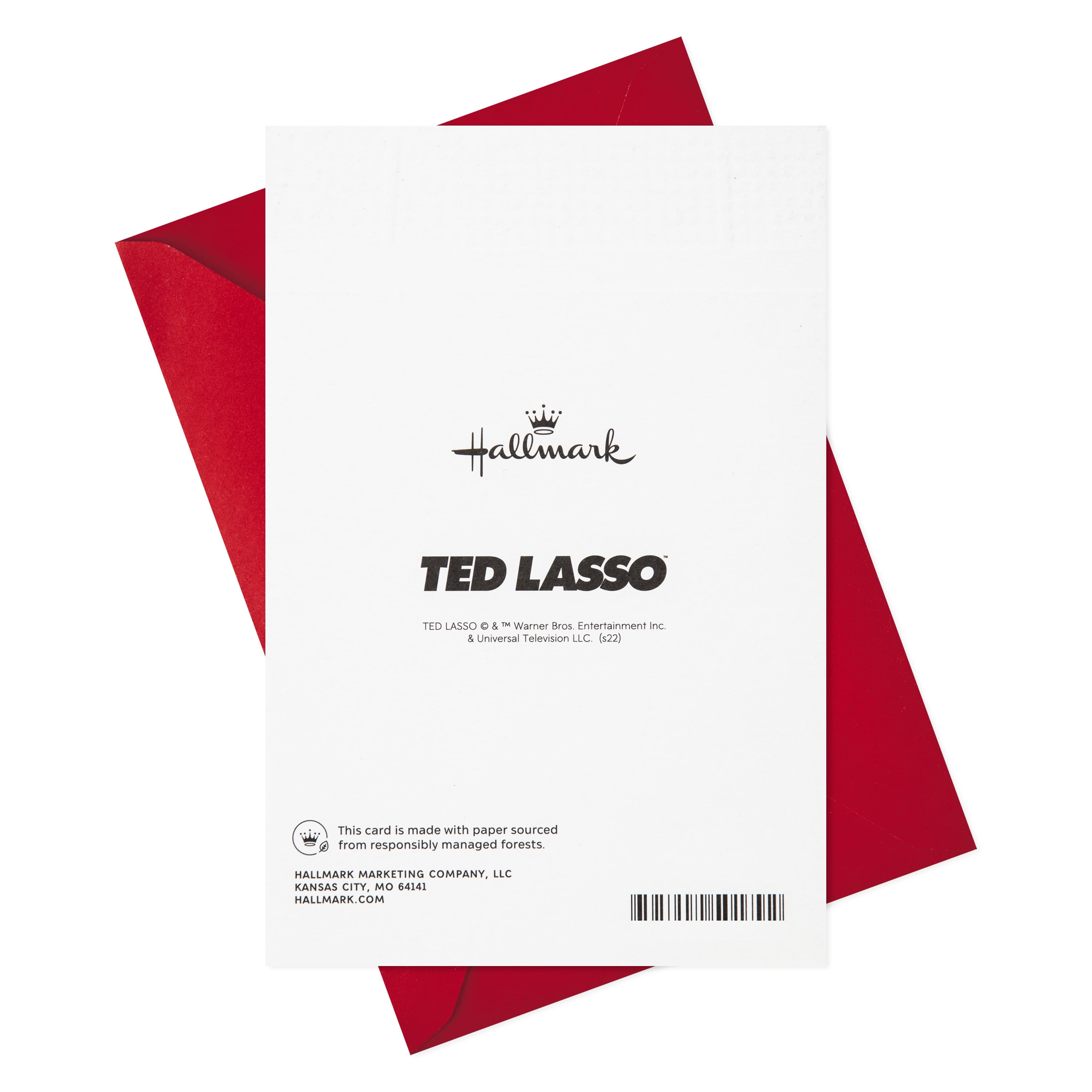 (2 pack) Hallmark Pack of Ted Lasso Christmas Greeting Cards, Believe (4 Holiday Cards with Envelopes)