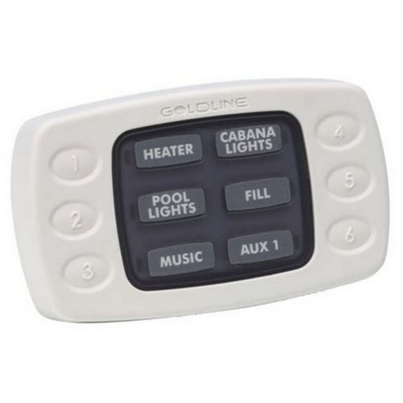 Hayward Pro Logic and Aqua Plus Wired Remote (Spa) 6 Function, White AQL-SS-6B-W